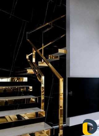 Мебель из нержавеющей стали и покрытие под золото