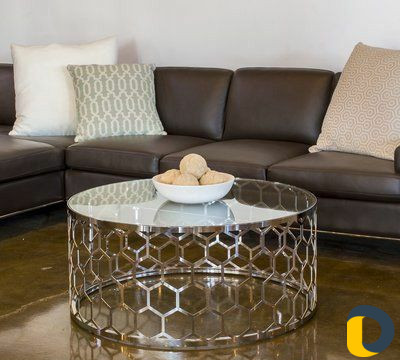 Мебель из нержавеющей стали и покрытие под золото