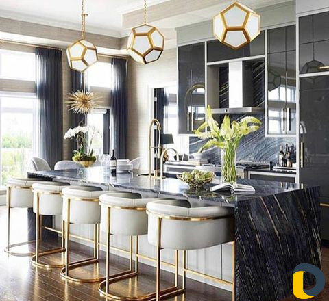 Мебель из нержавеющей стали и покрытие под золото