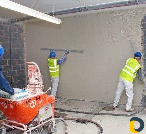 Механизированная Штукатурка машинного нанесения, и