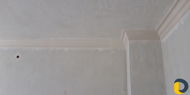 Механизированная Штукатурка под обои, лепка карниз