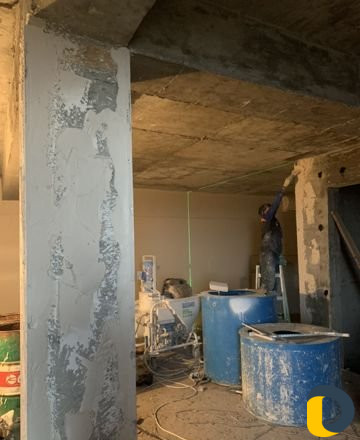 Механизированная штукатурка под обои