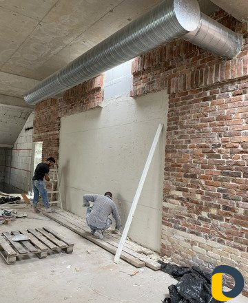 Механизированная штукатурка под обои