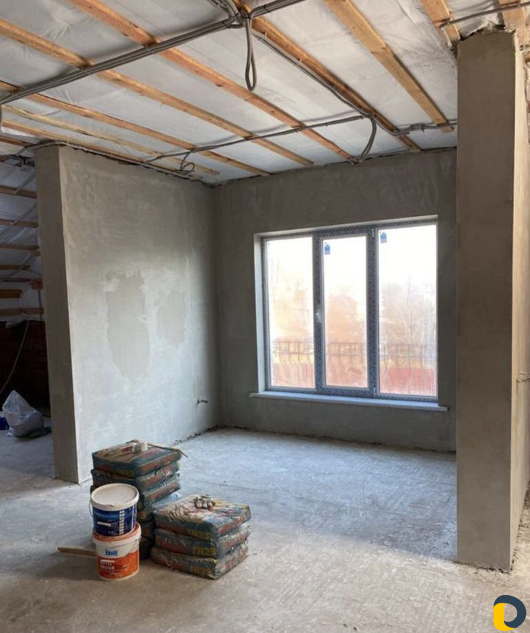 Механизированная штукатурка под обои