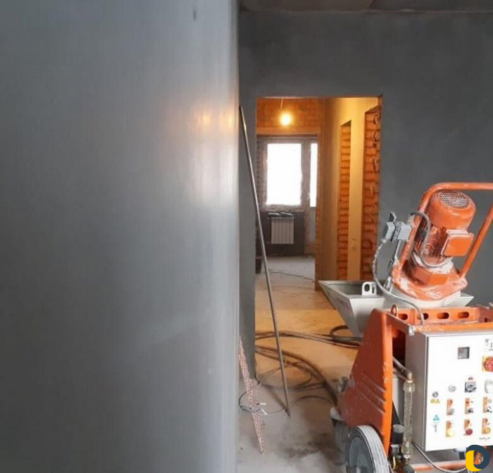 Механизированная штукатурка под обои