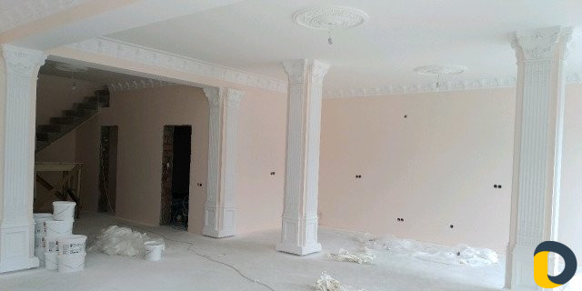 Механизированная штукатурка. профессиональная окра