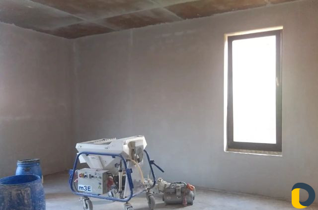 Механизированная штукатурка стен Под обои