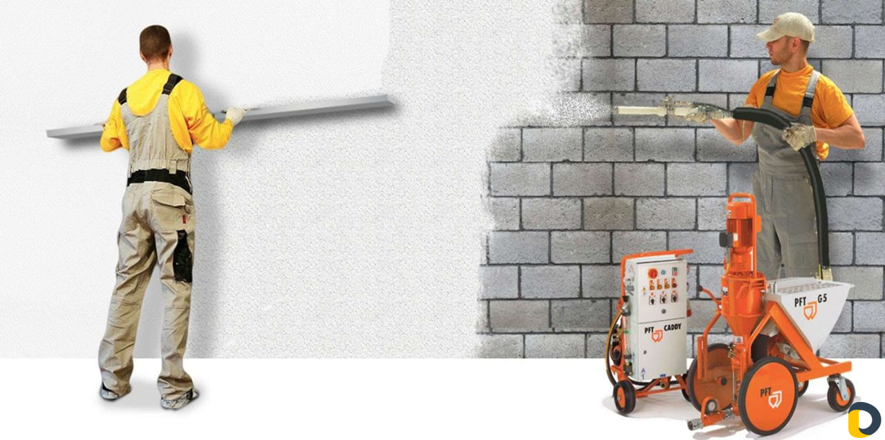 Механизированная штукатурка стен