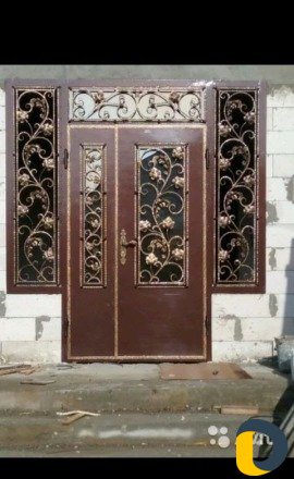 Металические двери,решетки,перила,навесы,сейфы,ман