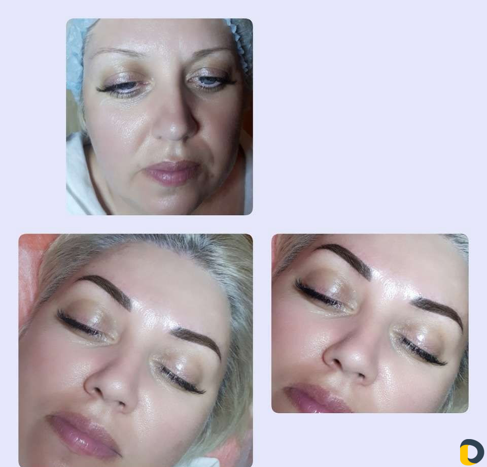 Микроблейдинг бровей (Пудровое напыление)