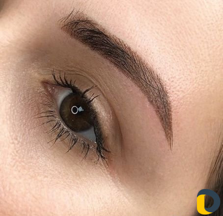 Микроблейдинг теневая растушёвках пудровые брови