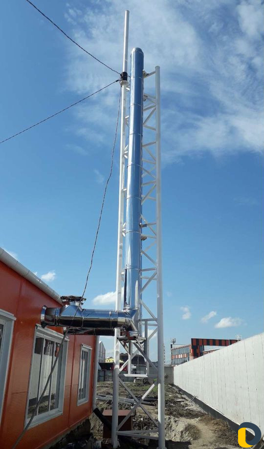 Монтаж дымохода