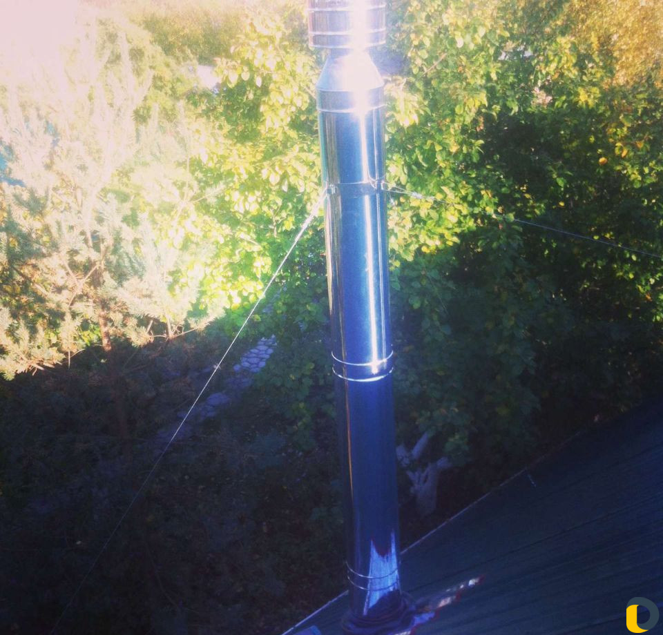 Монтаж дымохода