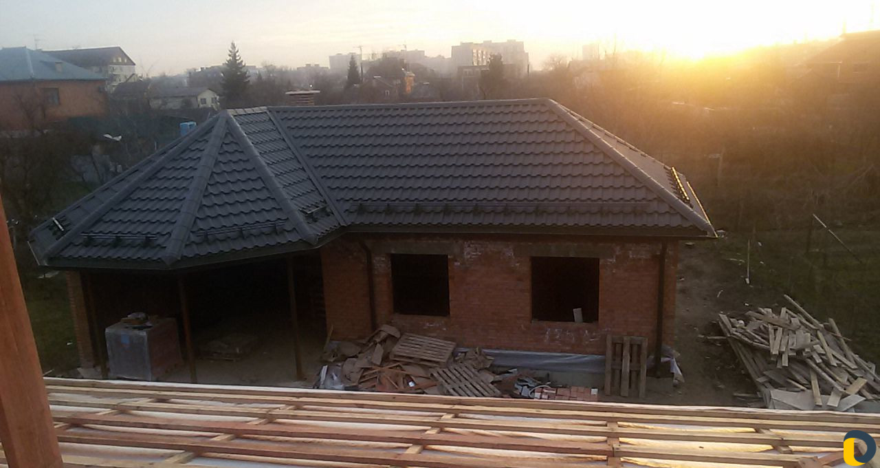 Монтаж кровли, фасада