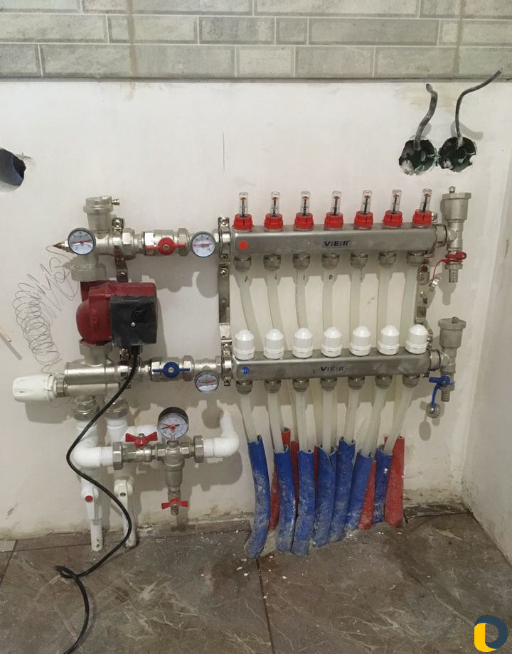 Монтаж отопления,теплых полов,канализации,водопров