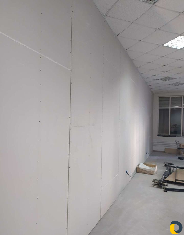 Монтаж перегородок, стен, коробов из гипсокартона