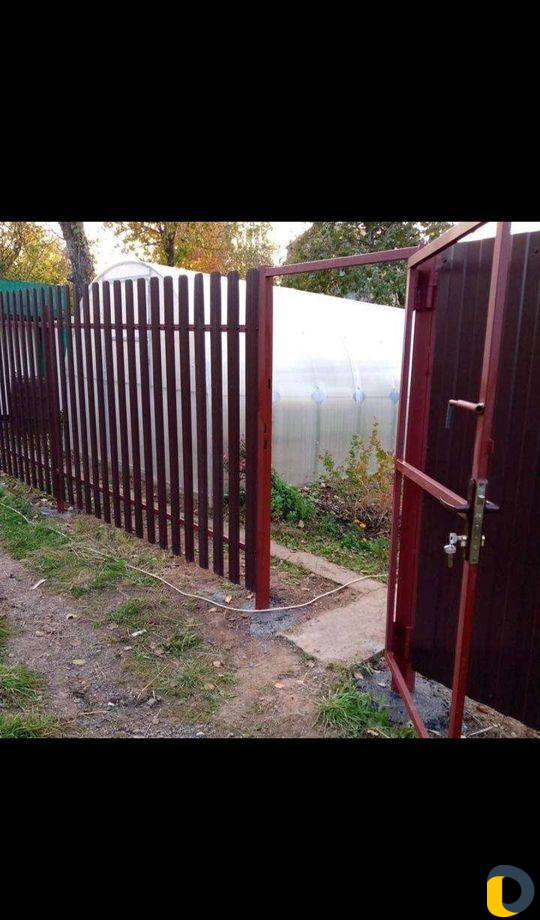 Монтаж установка заборов