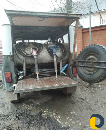 Мощный двухкомпрессорный,воздушный отбойник