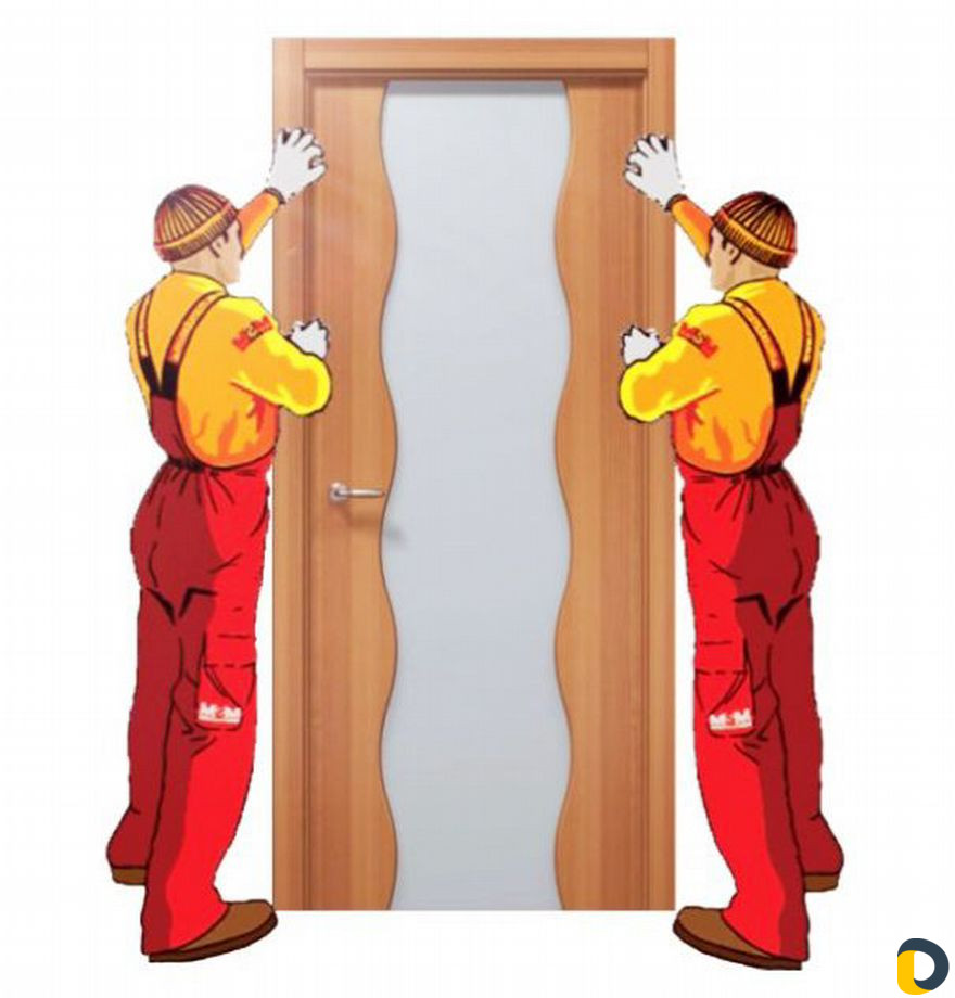 Мотаж установка дверей