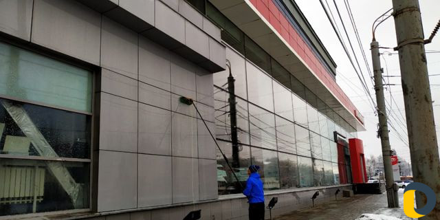 Мойка фасадов и окон