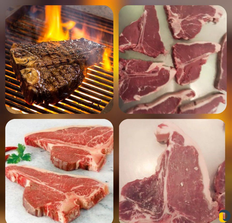 Мясо маринованное, Антрикоты, Стейки, Трубочка