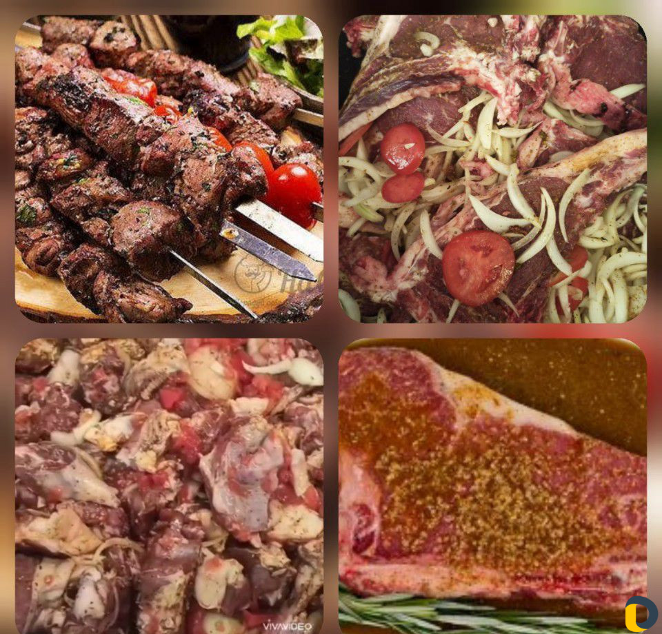 Мясо маринованное, Антрикоты, Стейки, Трубочка