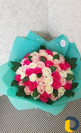 Мыльные цветы в коробках, в вазах,букеты из конфет