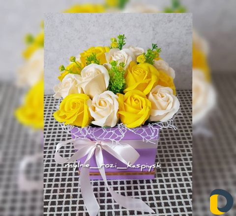 Мыльные цветы в коробках, в вазах,букеты из конфет