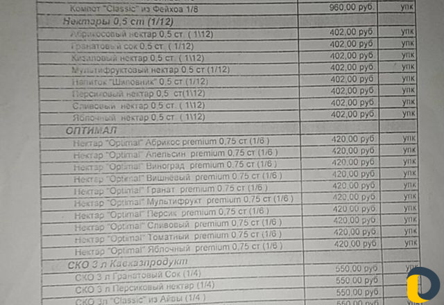 Напитки на заказ производства Кавказ продукт