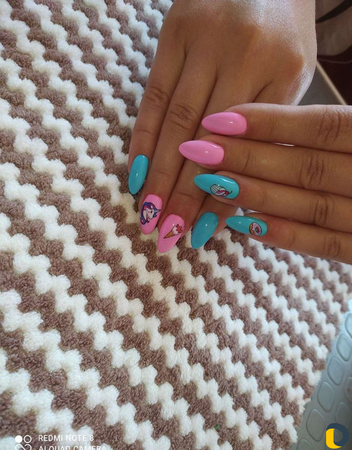 Наращивание + гель лак