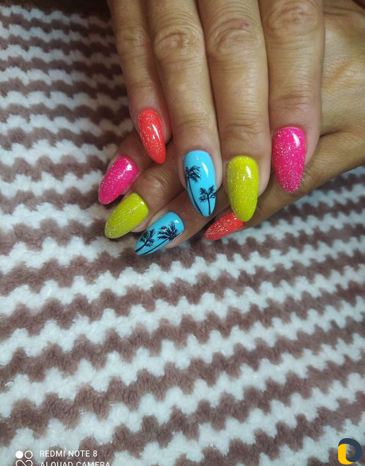 Наращивание + гель лак