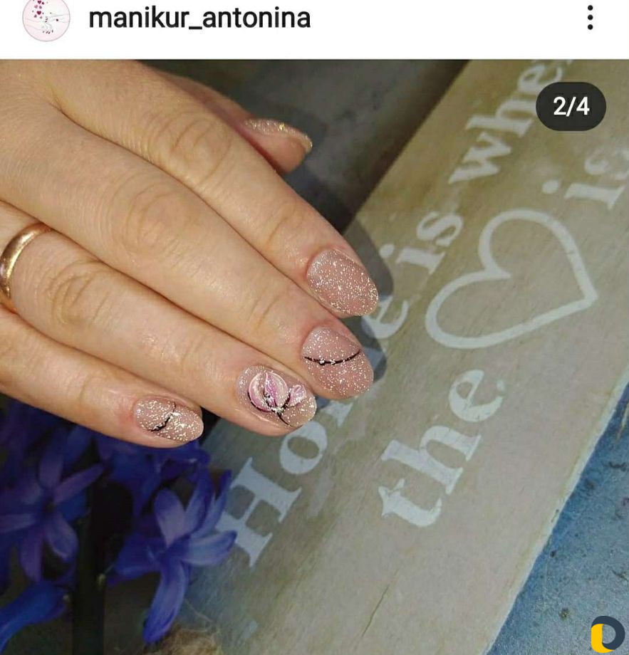 Наращивание + гель лак