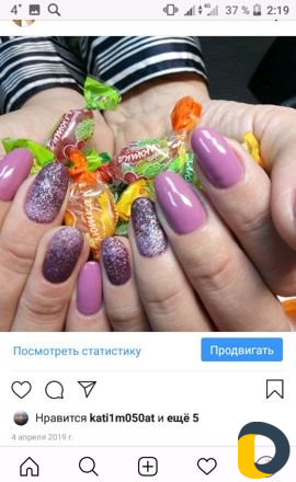 Наращивание ногтей, маникюр+гель лак