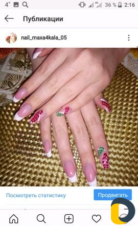 Наращивание ногтей, маникюр+гель лак