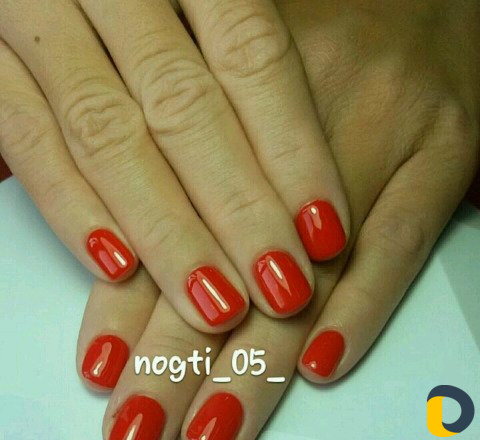 Наращивание ногтей, шеллак