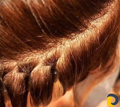 Наращивание волос на капсулы