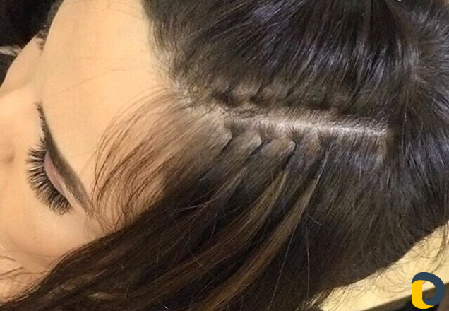 Наращивание волос на капсулы