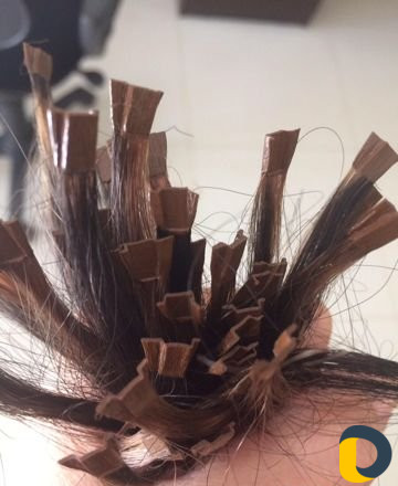 Наращивание волос на капсулы