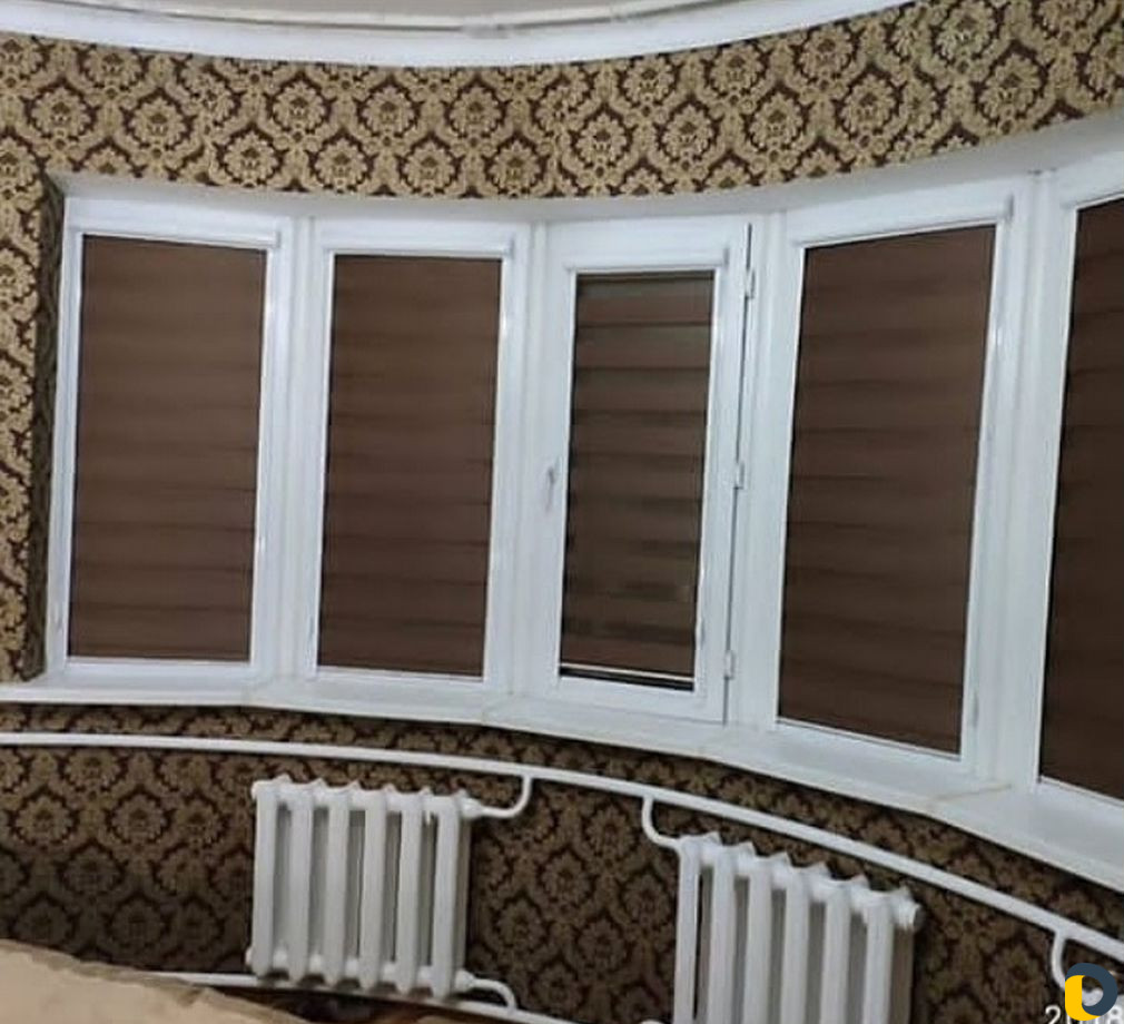 Натяжные потолки и жалюзи рулонные зебра