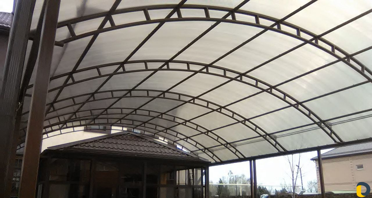 Навесы любой сложности.Металлоконструкции