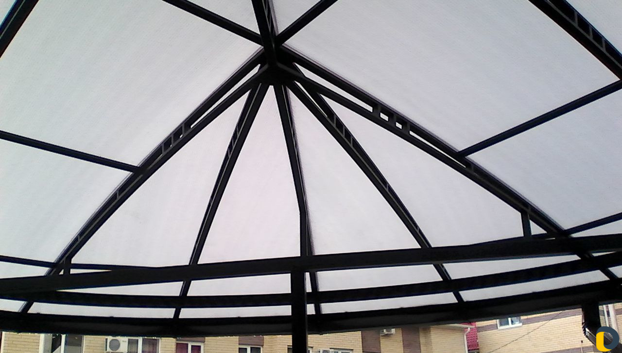 Навесы любой сложности.Металлоконструкции