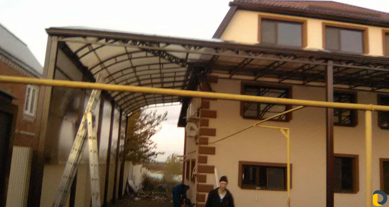 Навесы любой сложности.Металлоконструкции