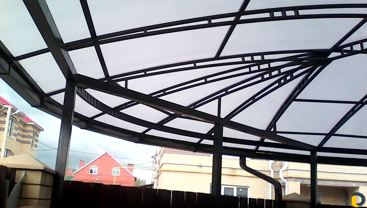 Навесы любой сложности.Металлоконструкции