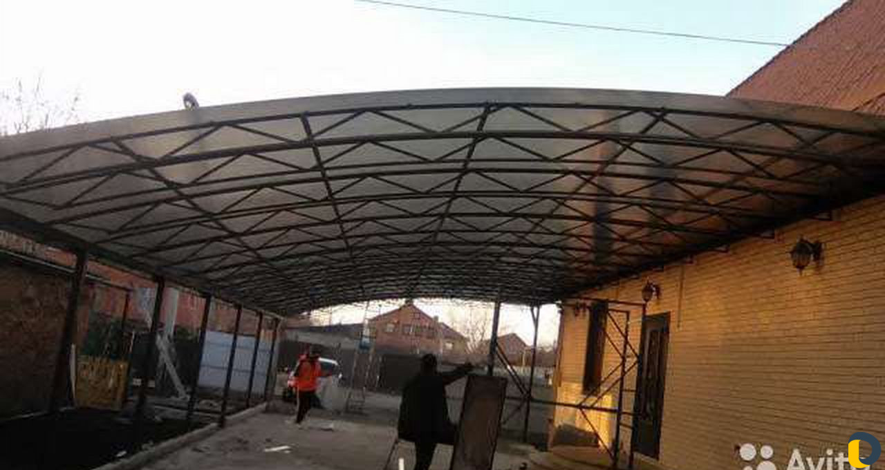 Навесы любой сложности. заборы ворота