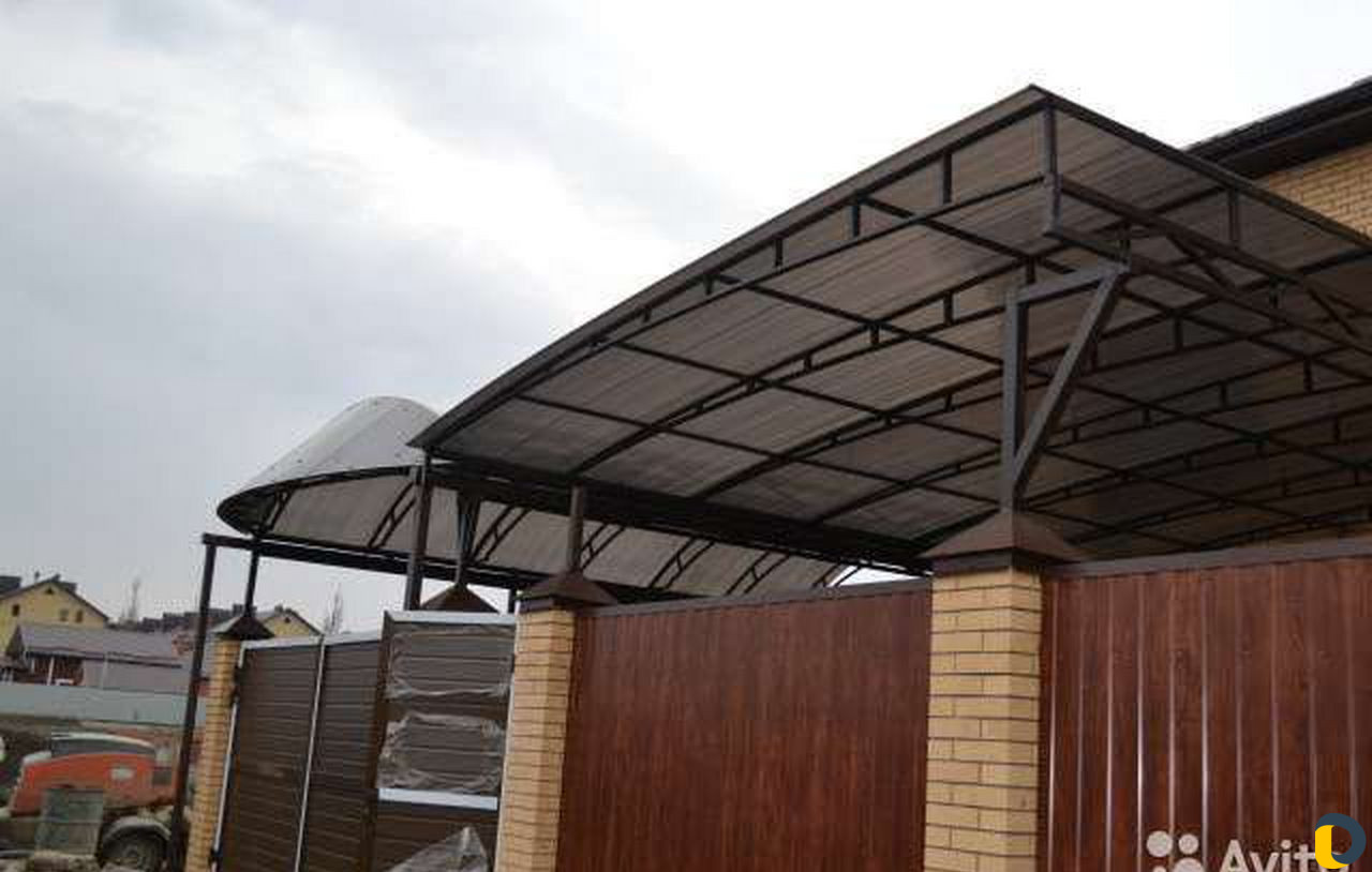 Навесы любой сложности. заборы ворота