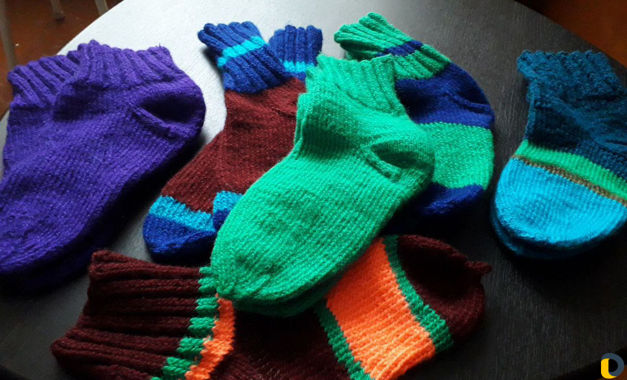 Носки вязаные