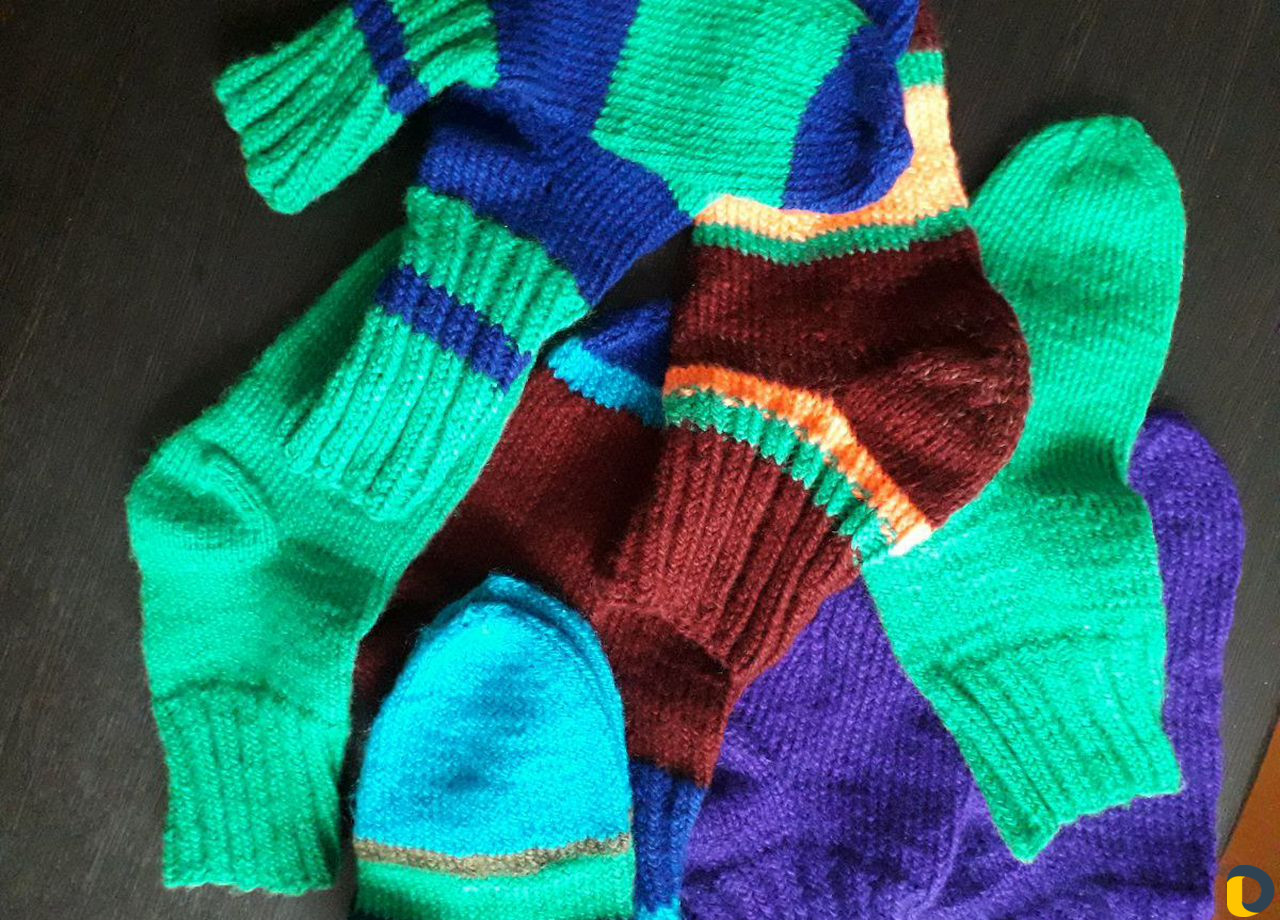 Носки вязаные