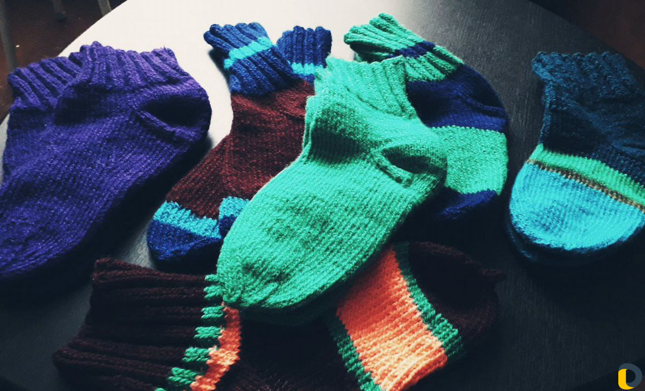 Носки вязаные