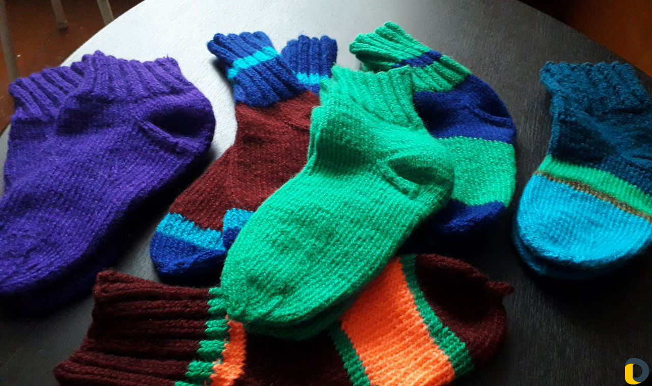 Носки вязаные