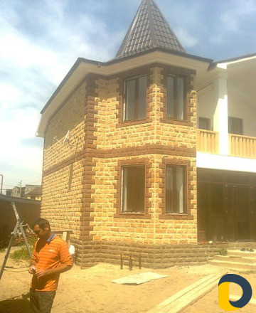 Облицовка дагестанским камнем камины барбекю водоп